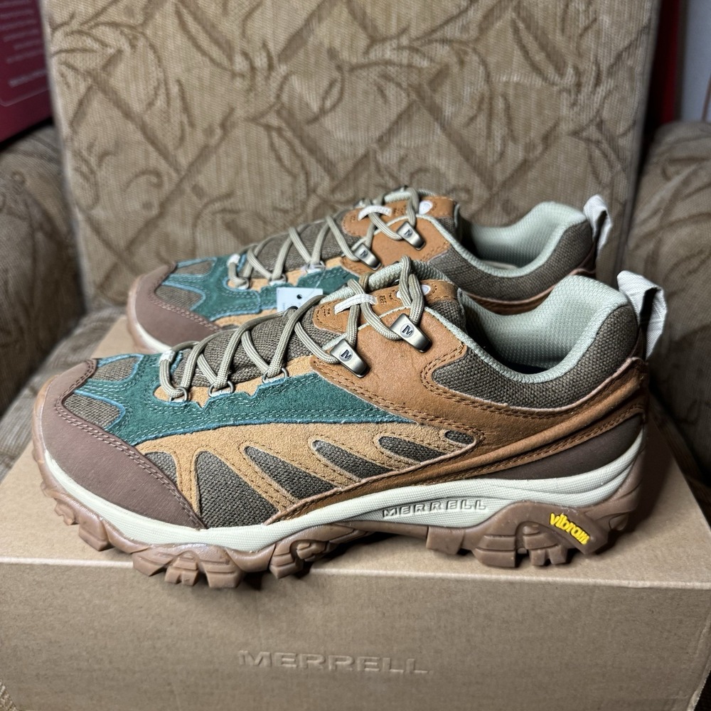 Merrell 1TRL Moab 2 Mesa Luxe Eco Kangaroo Green White Black J006441 Sneaker 8.5
